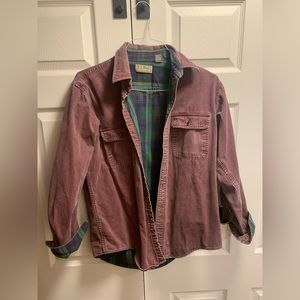 Vintage LL Bean Maroon workshirt size M